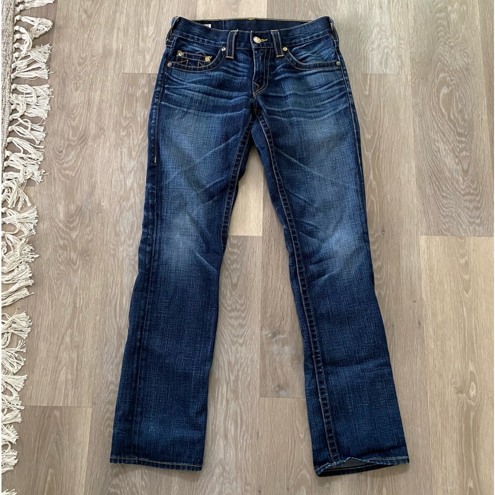 True Religion Vintage Skull and Roses Bobby Jeans